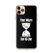 Load image into Gallery viewer, Black "Time" iPhone Case