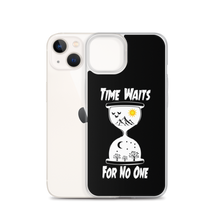 Load image into Gallery viewer, Black "Time" iPhone Case