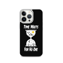 Load image into Gallery viewer, Black "Time" iPhone Case