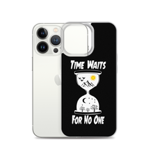 Load image into Gallery viewer, Black "Time" iPhone Case