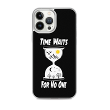 Load image into Gallery viewer, Black "Time" iPhone Case