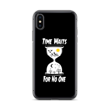 Load image into Gallery viewer, Black "Time" iPhone Case