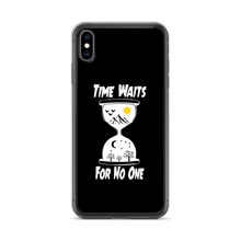 Load image into Gallery viewer, Black "Time" iPhone Case
