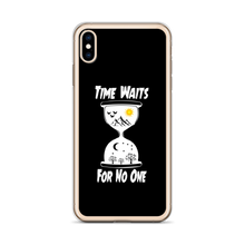 Load image into Gallery viewer, Black "Time" iPhone Case