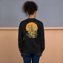 Load image into Gallery viewer, Women's Black 'Jungle Mania' Sweatshirt